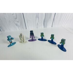 Minecraft Dungeons Lot of 6 Diecast 2" Jada Toys Nano Metalfigs